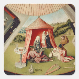 Sticker Carré Luxe, détail de La Table des Sept