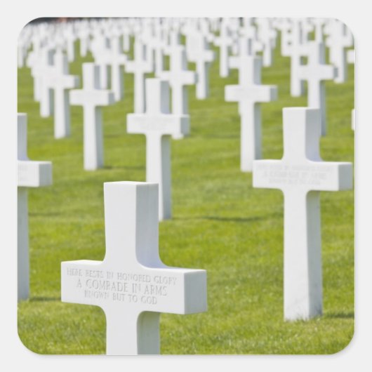 Sticker Carré Luxembourg, Hamm Cimetière militaire américain (Devant)