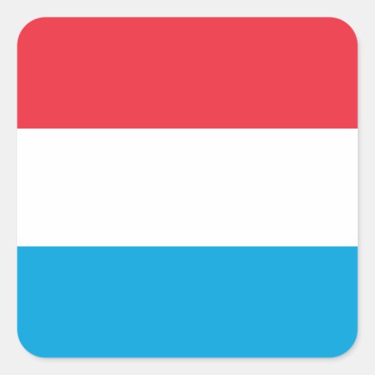 Sticker Carré Luxembourg - Lëtzebuerg - Luxembourg (Devant)