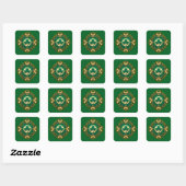 Sticker Carré Luxury Shamrock St Patrick’s Day - Autocolante (Feuille)