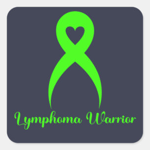 Sticker Carré Lymphome Guerrier Hodgkins Lymphome Sensibilisatio