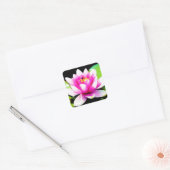Sticker Carré Lys d'eau rose (Enveloppe)