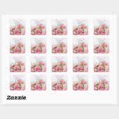 Sticker Carré M. & Mme, do-it-yourself Nom, Date et Photo (Feuille)