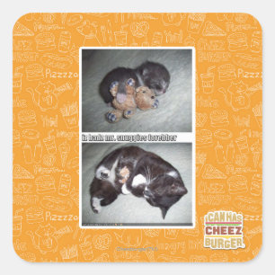 Sticker Carré M. snuggies forebber de hadz d'iz