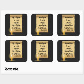 Sticker Carré Ma religion est très simple (Feuille)