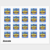 Sticker Carré Ma superpuissance vote (Feuille)
