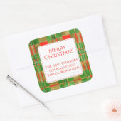 Sticker Carré MAC GREGOR TARTAN Large Carré Adresse Seals (Enveloppe)