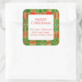 Sticker Carré MAC GREGOR TARTAN Large Carré Adresse Seals (Sac)