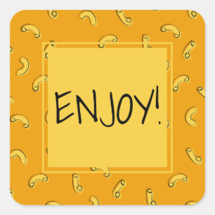 Sticker Carré Macaroni au fromage