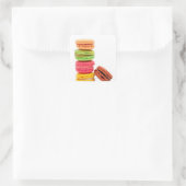 Sticker Carré Macarons français (Sac)