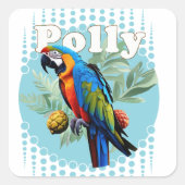 Sticker Carré Macaw (Devant)