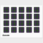 Sticker Carré MacDonald Clan Tartan (Feuille)