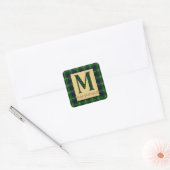 Sticker Carré MacDonald Tartan Monogramme M (Enveloppe)