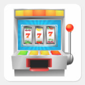 Sticker Carré Machine à sous (Devant)