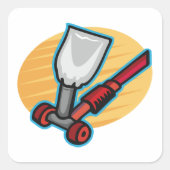 Sticker Carré Machines agricoles (Devant)