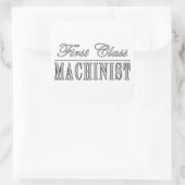 Sticker Carré Machinistes stylés : Machiniste de première classe (Sac)