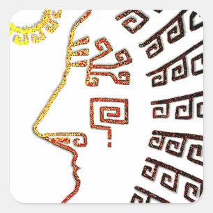 Sticker Carré Machu Picchu Cusco Pérou