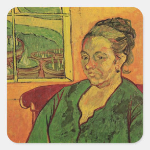 Sticker Carré Madame Augustine Roulin par Vincent van Gogh
