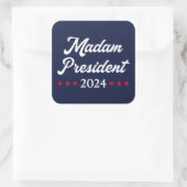 Sticker Carré Madame la Présidente 2024 I - Kamala Harris (Sac)