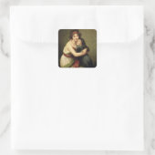 Sticker Carré Madame Vigee-Lebrun et sa fille (Sac)