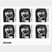 STICKER CARRÉ MADD DREAD INDICA (Feuille)