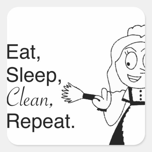 Sticker Carré Maddie la bonne (Devant)