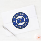 Sticker Carré Madison Wisconsin (Enveloppe)