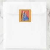 Sticker Carré Madonna and Child Enthroned Jean Fouquet Holiday (Sac)
