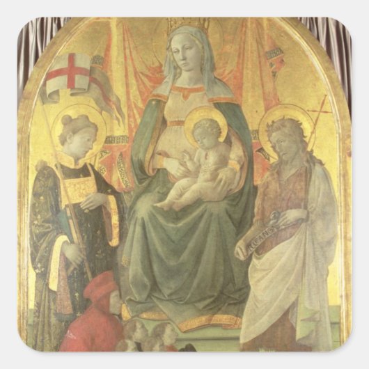 Sticker Carré Madonna del Ceppo, 1453 (et détail 62016) (Devant)