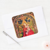 STICKER CARRÉ MADONNA DU ROSE BOWER (Enveloppe)