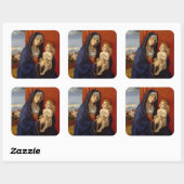 Sticker Carré Madonna et enfant, circa 1485 (Feuille)