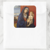 Sticker Carré Madonna et enfant, circa 1485 (Sac)