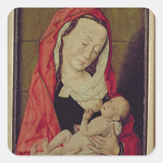 Sticker Carré Madonna et Enfant (panel) (Devant)