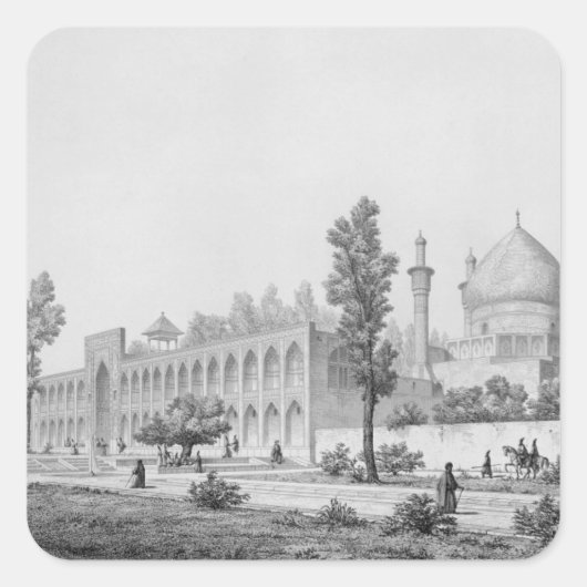 Sticker Carré Madrasa-yi Masjid-i Shah Sultan Hussein, à Isfaha (Devant)