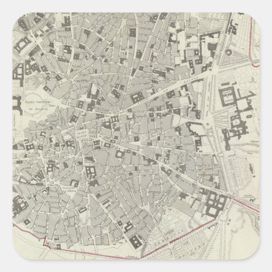 Sticker Carré Madrid (Devant)