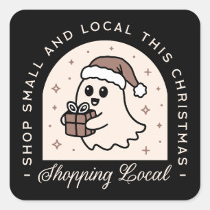 Sticker Carré Magasin de soutien acheter des petits cadeaux de N