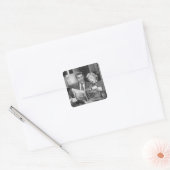 Sticker Carré Magazine Couple Reading (Enveloppe)