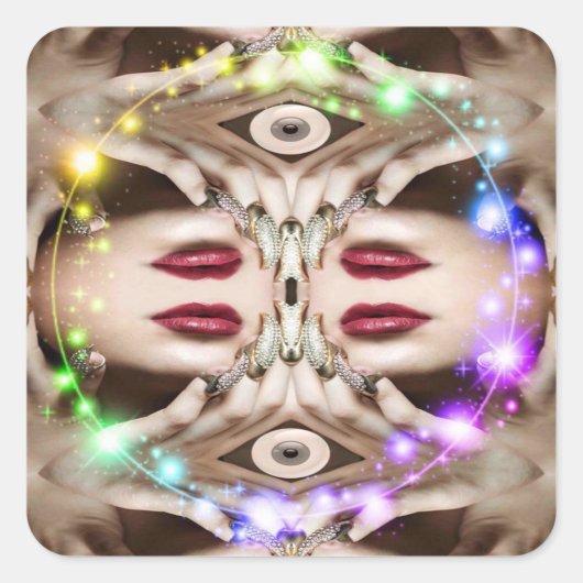 Sticker Carré Magic spell (Devant)