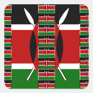 Sticker Carré 🇰 🇪 Magical Kenya : Le cadre de l'unité et de la