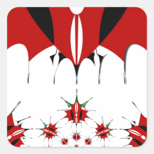Sticker Carré Magical Kenya : Symétrie du patrimoine Modernité �