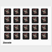 Sticker Carré Magicien (Feuille)