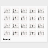 Sticker Carré Magnétisme animal - (Feuille)