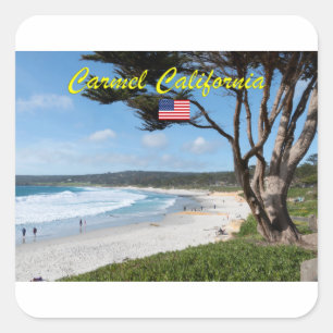 Sticker Carré Magnifique ! CARMEL CALIFORNIE USA