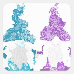 Sticker Carré magnifique Gnomes unique