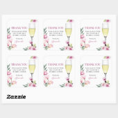 Sticker Carré Magnolia Brunch et Bubbly Merci (Feuille)