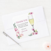 Sticker Carré Magnolia Brunch et Bubbly Merci (Enveloppe)