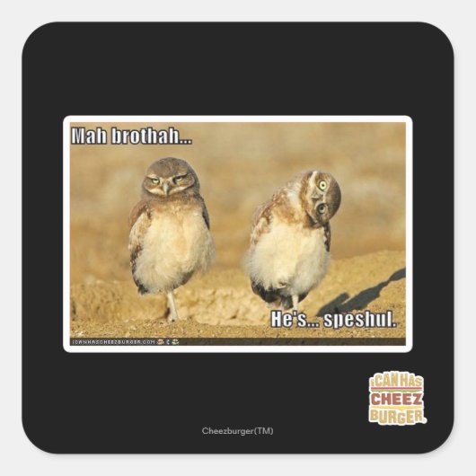 Sticker Carré Mah brothah (Devant)