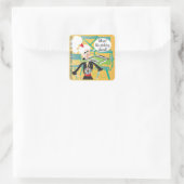 Sticker Carré Mah Jongg Dit Que Le Choix S'Avère (Sac)