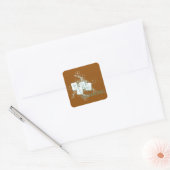 Sticker Carré mahjong bleu (Enveloppe)