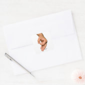 Sticker Carré Main de jeu circulaire Gotcha (Enveloppe)